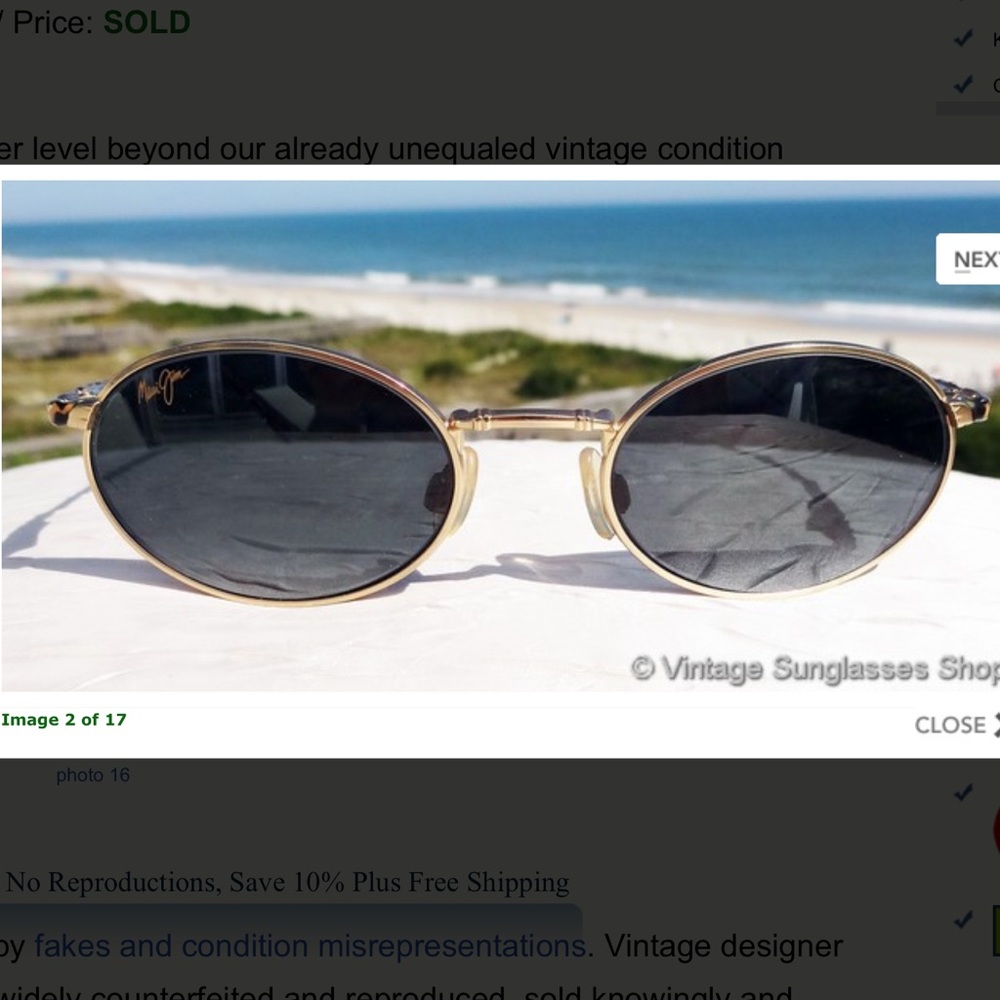 Used vintage sunglasses in like new condition.. men/women